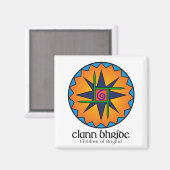 Clann Bhride Square Magnet (Vorderseite/Rückseite)
