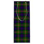 Clanranald tartan blau grün kariert geschenktüte für weinflaschen (Rückseite)