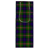 Clanranald tartan blau grün kariert geschenktüte für weinflaschen (Vorderseite)