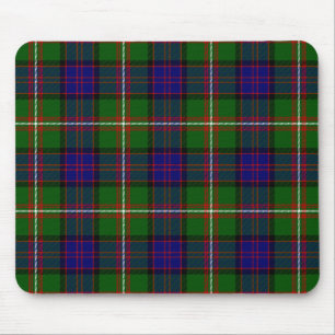 Clanranald tartan blau grün kariert mousepad