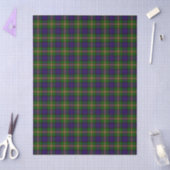 Clanranald tartan blau grün kariert seidenpapier (Basteln)