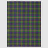 Clanranald tartan blau grün kariert seidenpapier (Vorderseite)