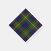 Clanranald tartan blau grün kariert serviette (Ecke)
