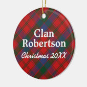 ClanRobertson Donnachaidh ScottishTartan Keramik Ornament (Links)