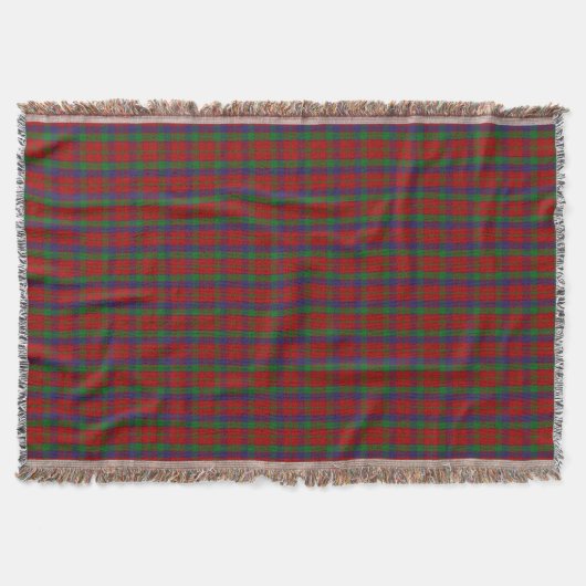 ClanRobertsonTartan Decke (Vorderseite)