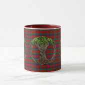 ClanRobertsonTartan und keltischer Baum des Lebens Tasse (Zentrum)