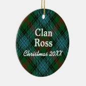 ClanRossScottishTartan Keramikornament (Rechts)