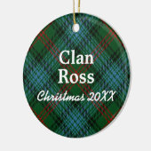 ClanRossScottishTartan Keramikornament (Links)
