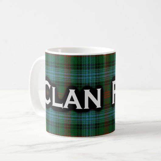 ClanRossTartanScottish Kaffeetasse (Vorderseite Links)