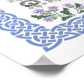 Clans of Scotland Heraldic Wall Art Poster (Ecke)