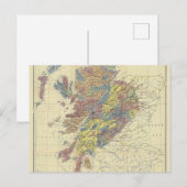 Clans of Scotland Historical Map Clan Locations Postkarte (Vorne/Hinten)