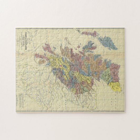 Clans of Scotland Historical Map Clan Locations Puzzle (Horizontal)