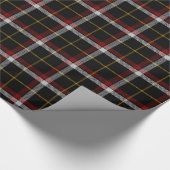 Clanschwarzer Tartan Geschenkpapier (Ecke)