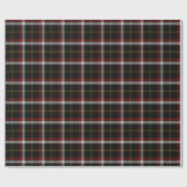 Clanschwarzer Tartan Geschenkpapier (Flach)