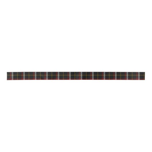 Clanschwarzer Tartan Satinband (Vorderseite)