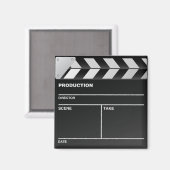 Clap-Board-Kühlschrankmagnet des Filmemachers Magnet (Vorderseite/Rückseite)