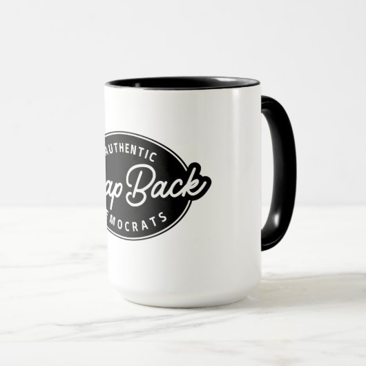 Clapback-Demokraten-Logo Tasse (VorderseiteRechts)