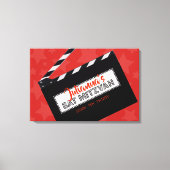 CLAPBOARD Bar Bat Mitzvah Sign in Memory Board Leinwanddruck (Vorderseite)