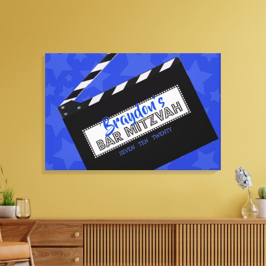 CLAPBOARD Bar Mitzvah Sign in Memory Board Leinwanddruck (Insitu (Wohnzimmer))