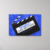 CLAPBOARD Bar Mitzvah Sign in Memory Board Leinwanddruck (Vorderseite)