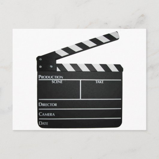 Clapboard Film Tonschiefer Klappfilm Postkarte (Vorderseite)