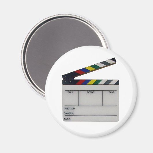 Clapboard-Filmregisseurstafel Magnet (Vorderseite/Rückseite)