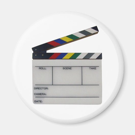 Clapboard-Filmregisseurstafel Magnet (Vorne)