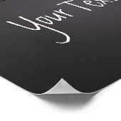 Clapboard für den benutzerdefinierten Filmregisseu Poster (Ecke)