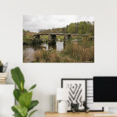 Clapper Bridge im Dartmoor-Nationalpark Poster (Heimbüro)