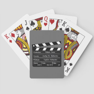 Clapperboard für Ihre Kartenspielszenen Spielkarten