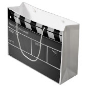 Clapperboard große Geschenk-Tasche Geschenktüte (Vorderseite Schrägansicht)