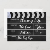 clapperboard Kino "es ist mein Leben " Postkarte (Vorne/Hinten)