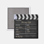 Clapperboard Kino "It's my Life" Magnet (Vorderseite/Rückseite)