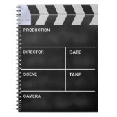 Clapperboard Kino Notizblock (Vorderseite)