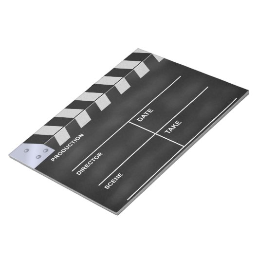 Clapperboard Kino Notizblock (angewinkelt)