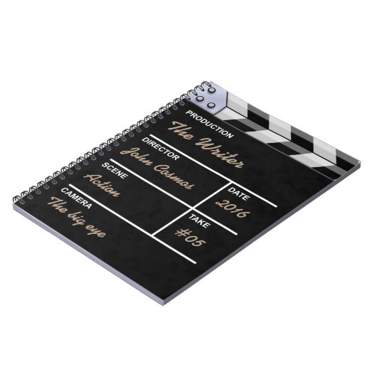 clapperboard Kino Notizblock (Linke Seite)