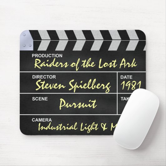 clapperboard Kino Räuber der verlorenen Arche Mousepad (Mit Mouse)