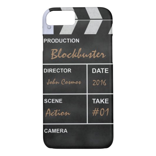 Clapperboard Kino "Renner " Case-Mate iPhone Hülle (Rückseite)