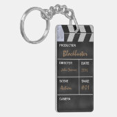 Clapperboard Kino Schlüsselanhänger (Vorderseite links)