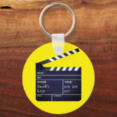 Clapperboard mit dem Namen Cinema Lover Schlüsselanhänger (Vorderseite)