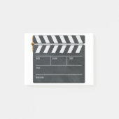 Clapperboard mit Kopierplatz für Personalisierung. Post-it Klebezettel (Vorderseite)