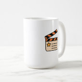Clapperboard Movie Lover Graphic Kaffeetasse (VorderseiteRechts)