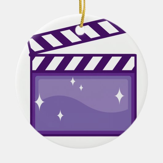 ClapperMovieVector.pdf Keramik Ornament (Vorne)