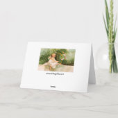 Clapsaddle: Angel spielt Harfe Karte (Rückseite)