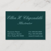 Clapsaddle: Blumen-Engel-Iris Visitenkarte (Rückseite)