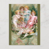 Clapsaddle: Charmante Fairies 2 Postkarte (Vorderseite)