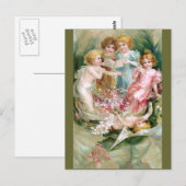 Clapsaddle: Charmante Feen 2 Postkarte (Vorne/Hinten)