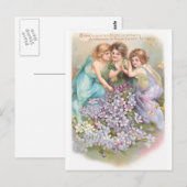 Clapsaddle: Charmante Feen Postkarte (Vorne/Hinten)