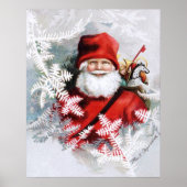 Clapsaddle: Der Weihnachtsmann mit Spielzeug und T Poster (Vorne)