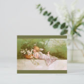 Clapsaddle: Engel mit Lilien Postkarte (Stehend Vorderseite)